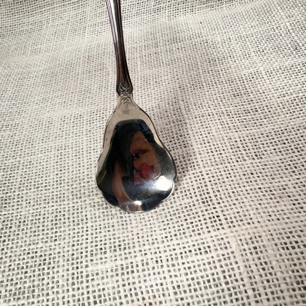 Oneida Distinction Deluxe Stainless Sherbrooke Sugar Shell Spoon 6‎ Inch HH